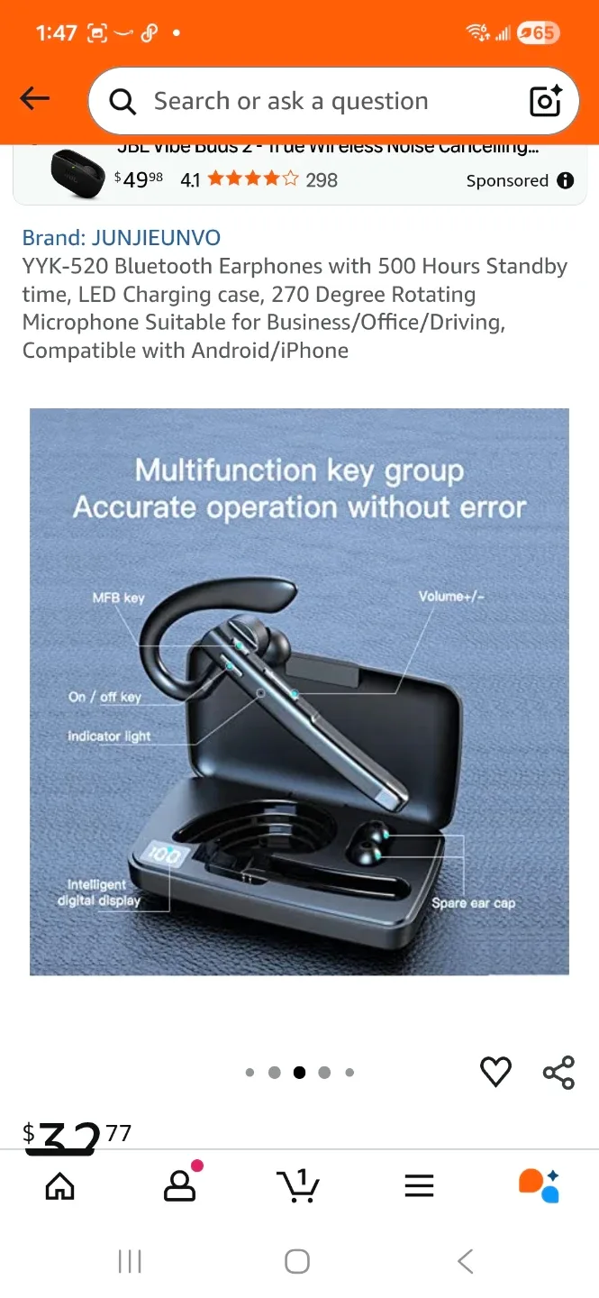 Wireless  headset  , image indicator(5)