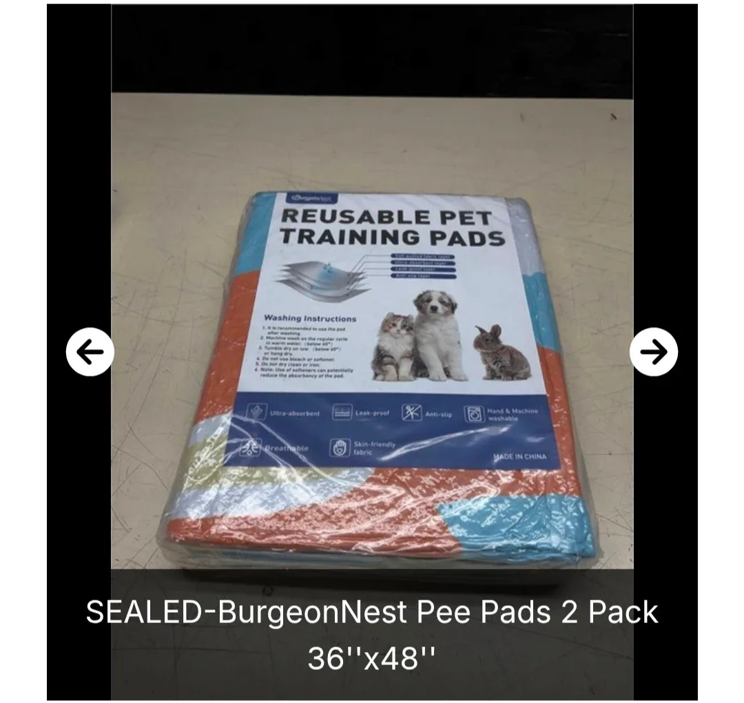 New BurgeonNest Washable Pee Pads – Large 36 x 48 - 2 Pack image indicator(3)