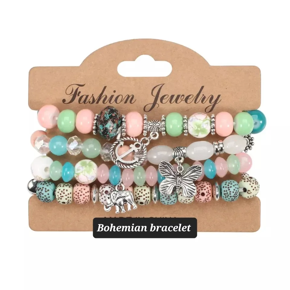 Fashion Jewelry Beaded Bracelet Set image indicator(7)