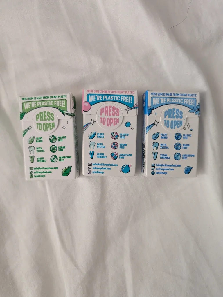 New Milliways Plastic Free Gum (3 Packs) $2 each image indicator(2)