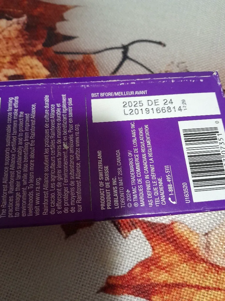 Presidents Choice Swiss milk Chocolate image indicator(2)