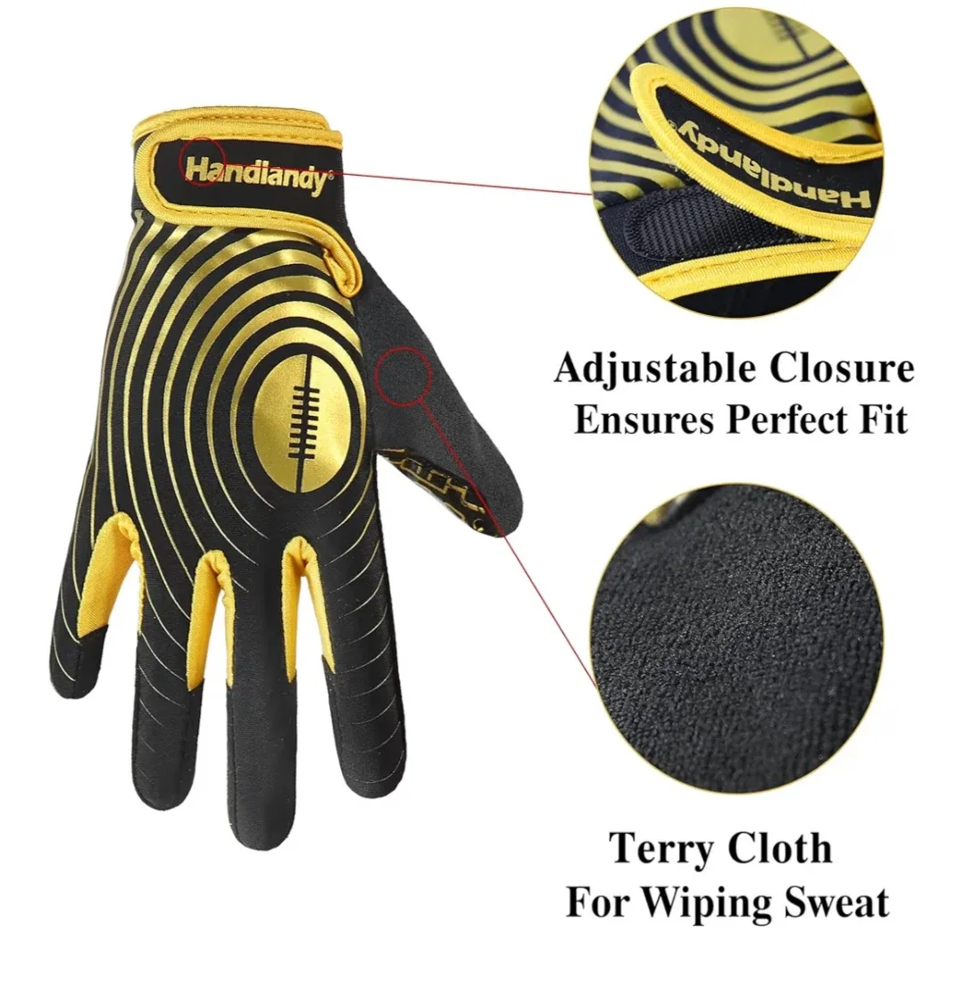 Handlandy Youth Football Receiver Gloves, Size M image indicator(3)