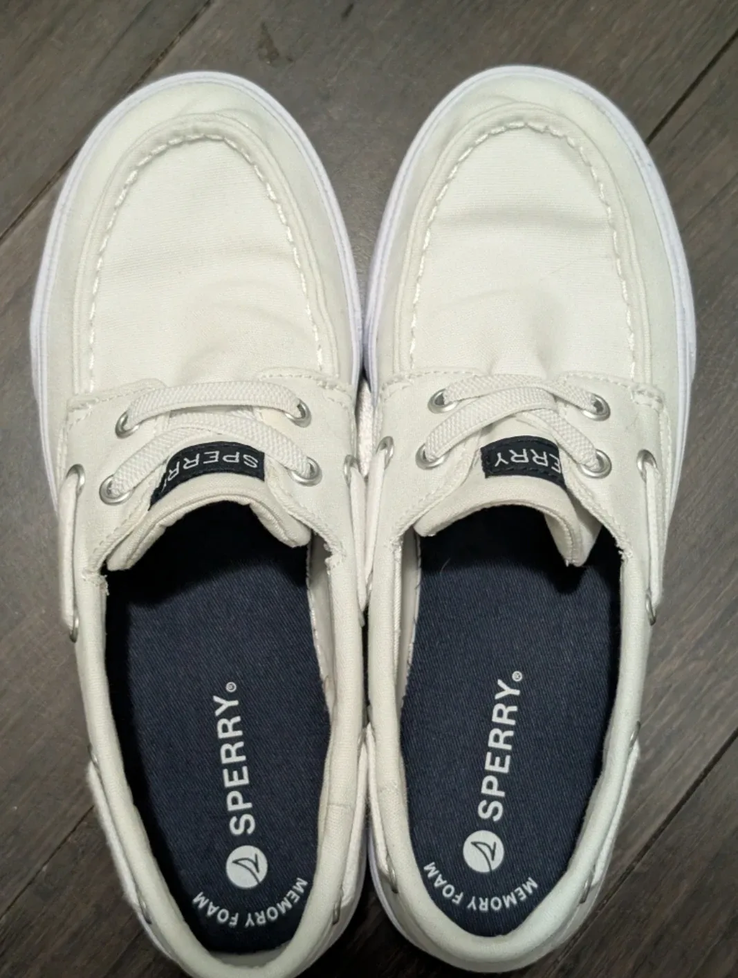 Sperry Top-Sider Boat Shoes - White size 5 thumbnail