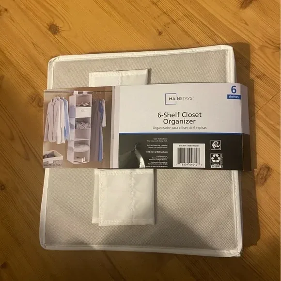 Mainstays 6-Shelf Closet Organizer - New!