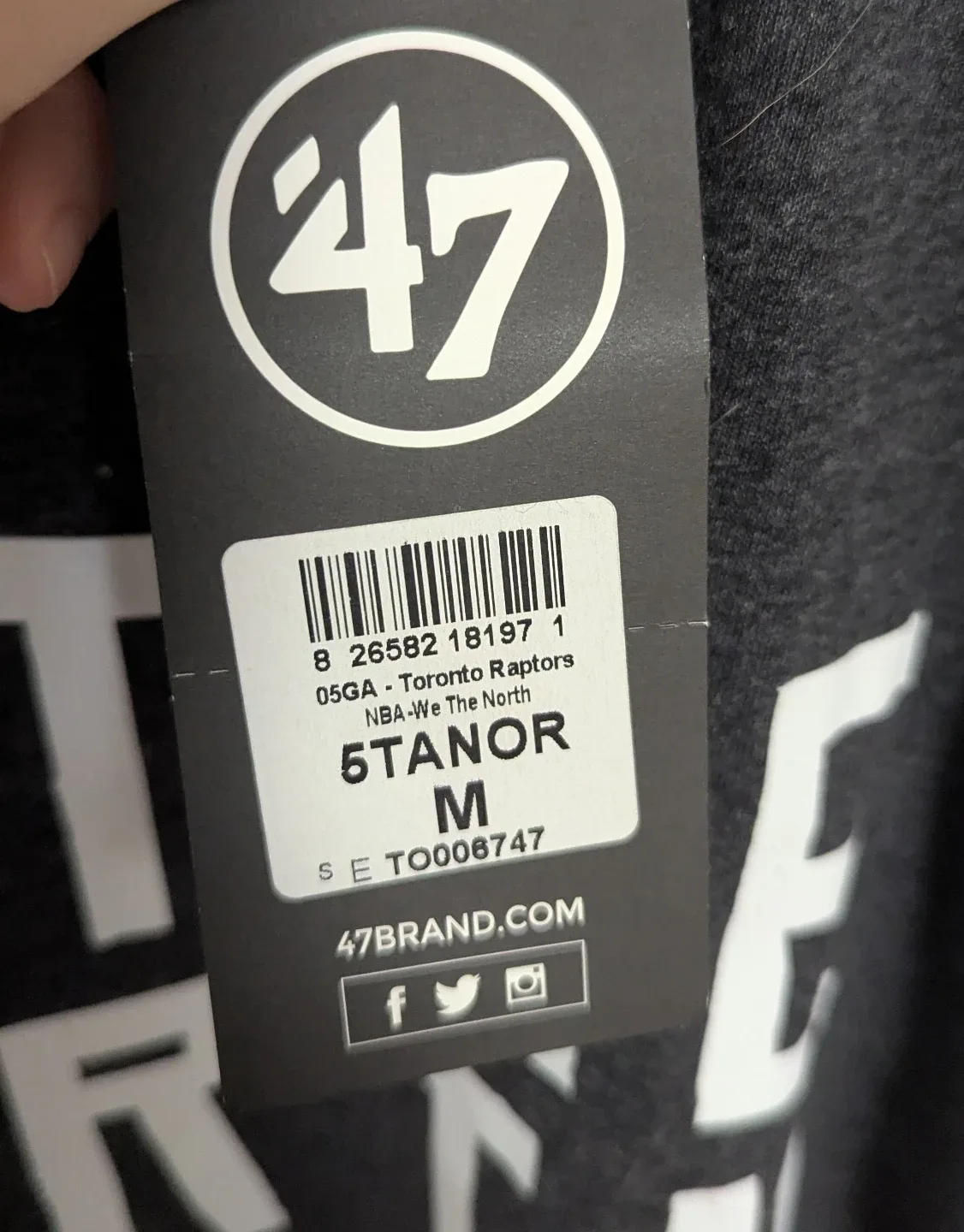 Brand New with Tags Raptors We The North Shirt - Size Medium image indicator(3)