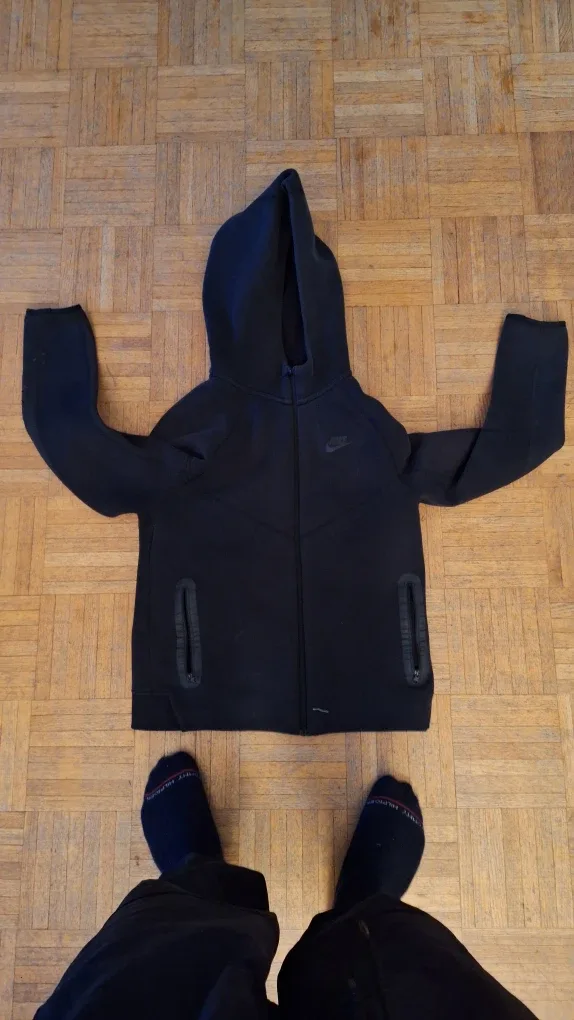 Nike Tech Fleece Hoodie - Black, Kids  XL
