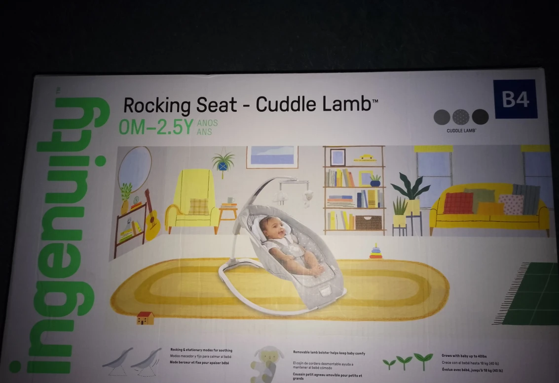 Ingenuity Rocking Seat - Cuddle Lamb (0-2.5Y)