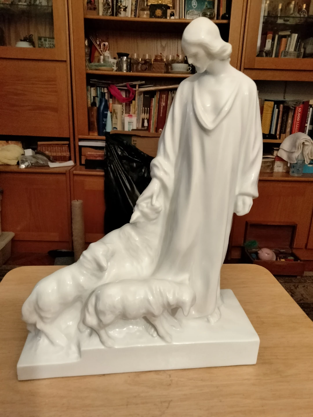Herend statue of Shepard and lambs
