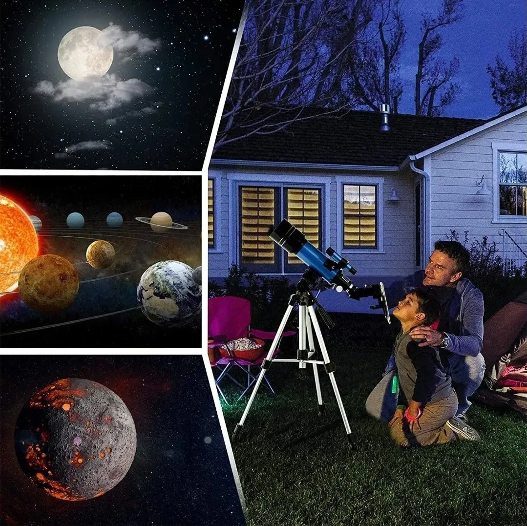 Astronomical Telescope – 70mm Refractor with Phone Adapter image indicator(3)