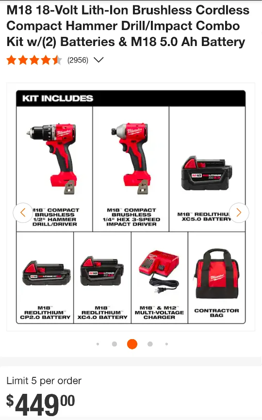 M18 Milwaukee ULTRA COMPACT - Pro Combo Kit image indicator(2)