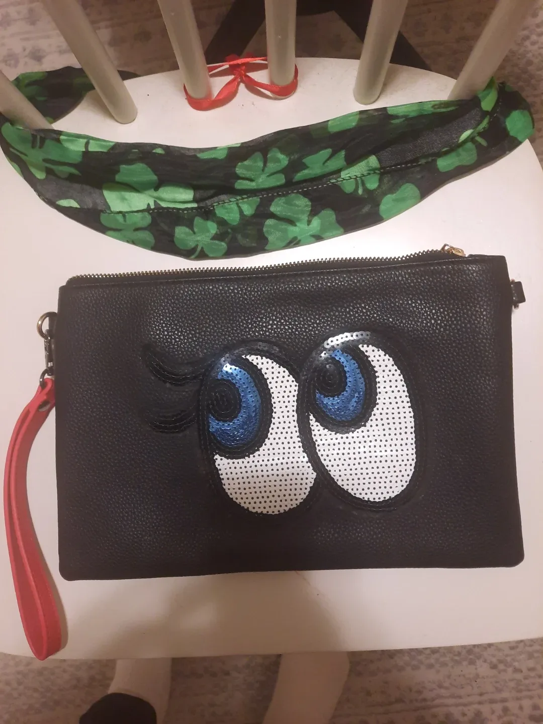 black wrist bag pick up only