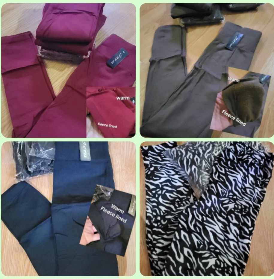 Fleece lined leggings. Ladies size XS/SM new