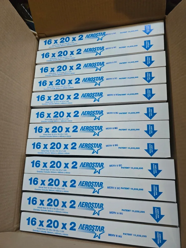 Aerostar 16x20x2 MERV 8 SC Air Filters