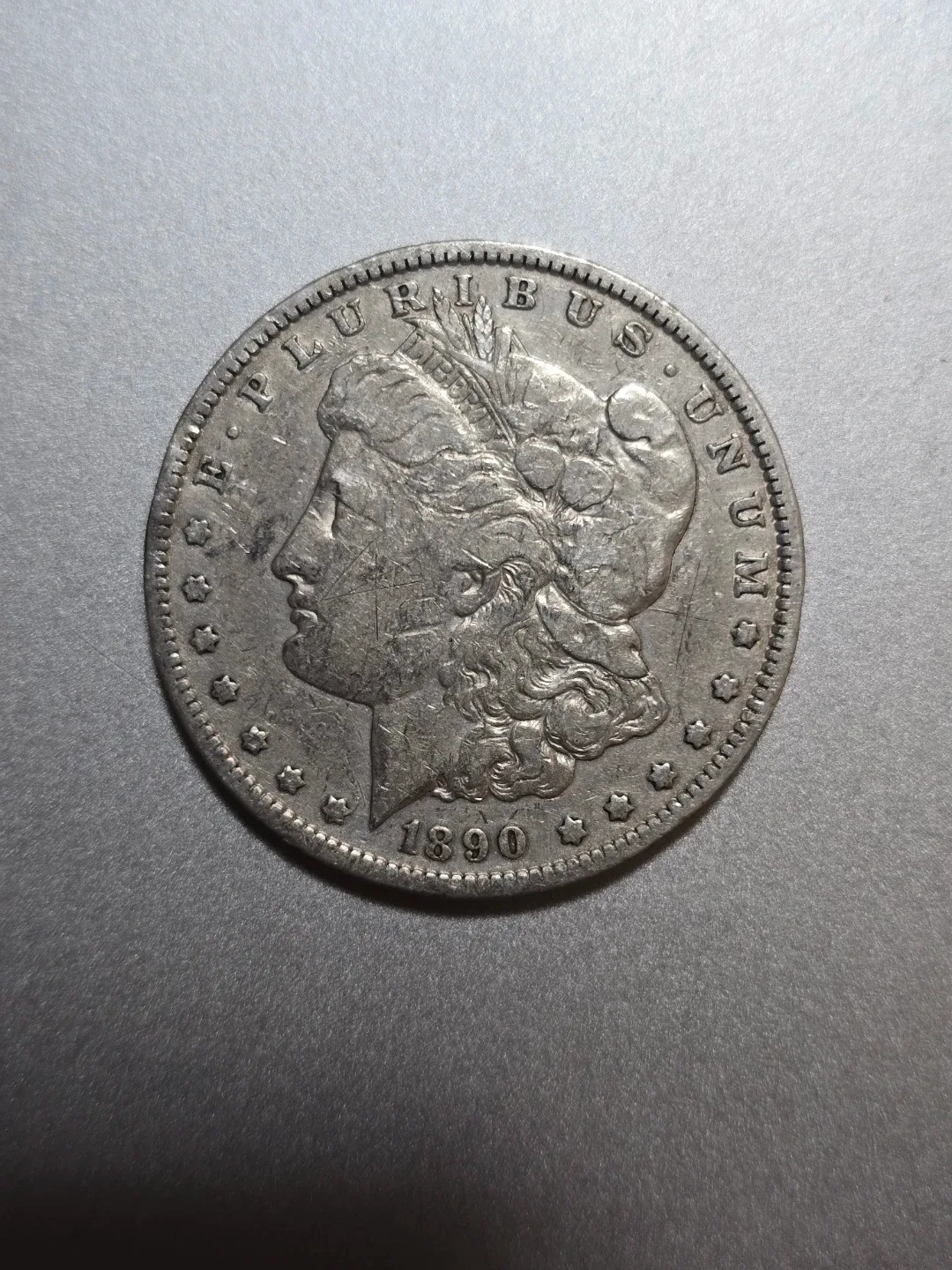 1890 Morgan Silver Dollar Extremely Fine 90% Silver image indicator(2)