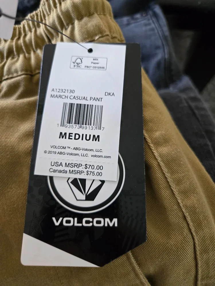 NWT - Volcom March Casual Pant - Size Medium image indicator(2)