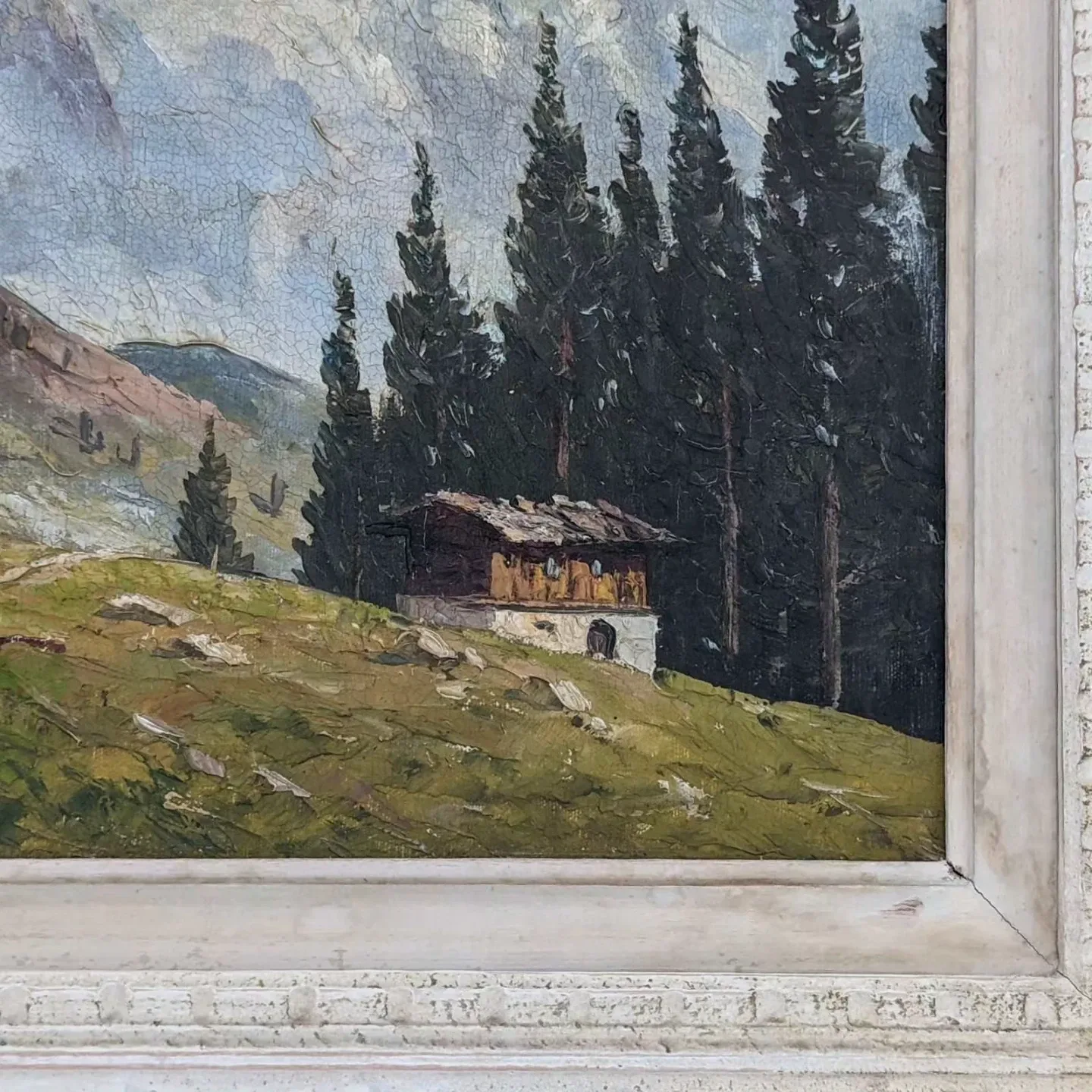 Antique Original Signed Oil Landscape Painting by J Lobis image indicator(3)