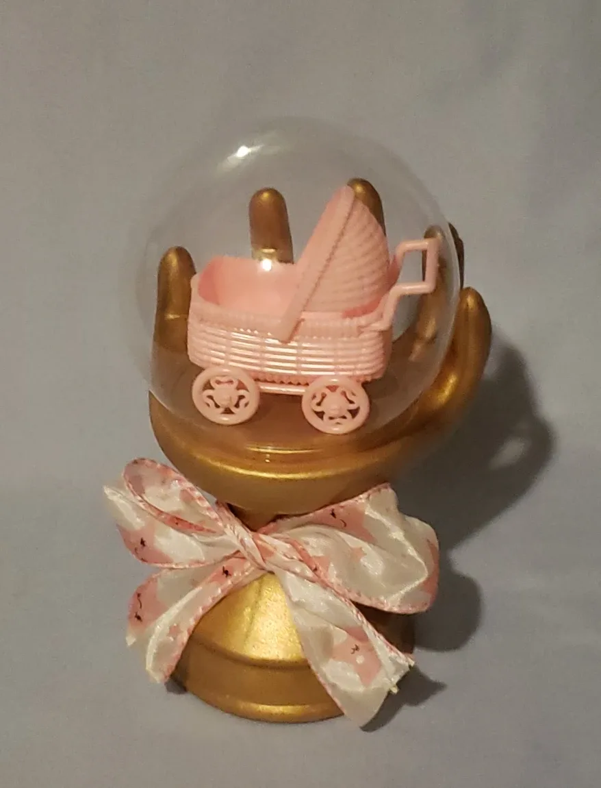 Box of 12 Gold Hand Display Stand with Clear Dome image indicator(5)