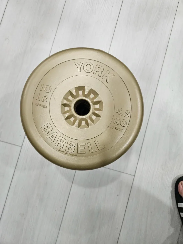 York 10 LB Barbell Weight Plate image indicator(2)