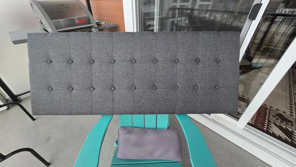 Upholstered Grey Headboard
