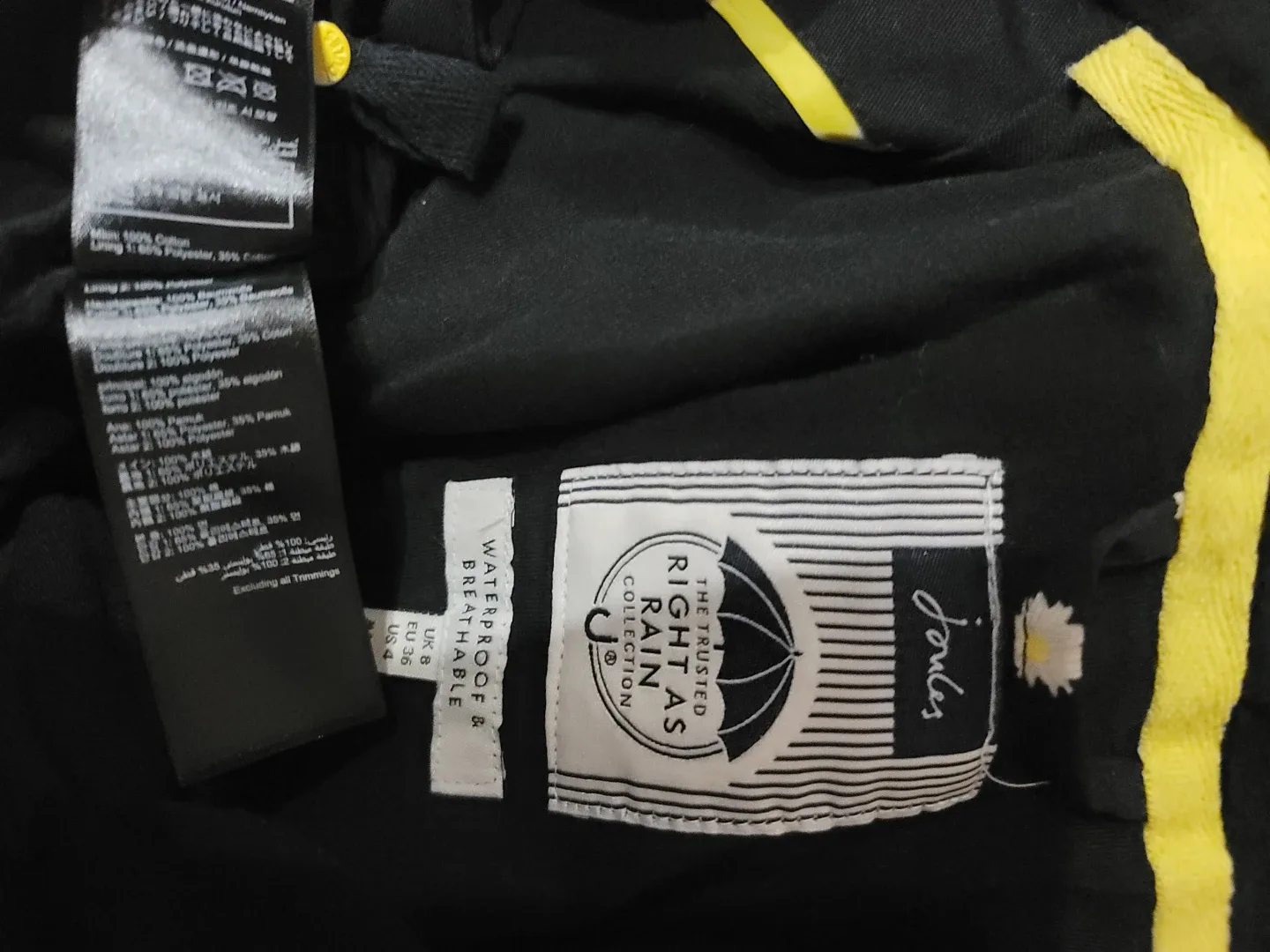 Joules Right As Rain Waterproof Jacket - Size US 4 image indicator(2)