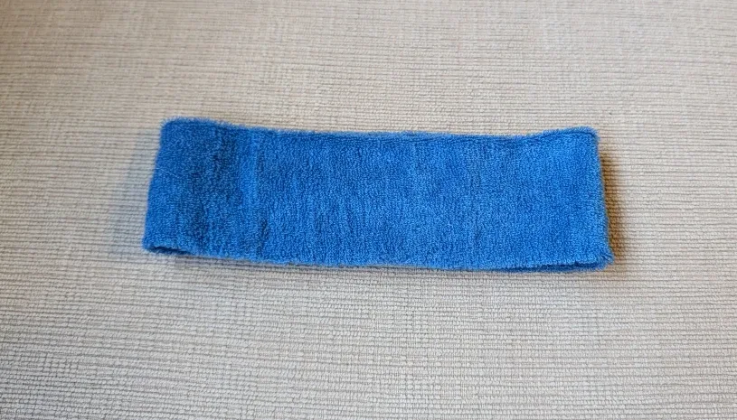 Blue Terry Cloth Sweat Headband