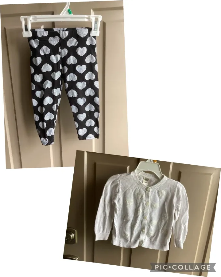 Girls sz 18 months outfits & sleepers $3 each image indicator(7)