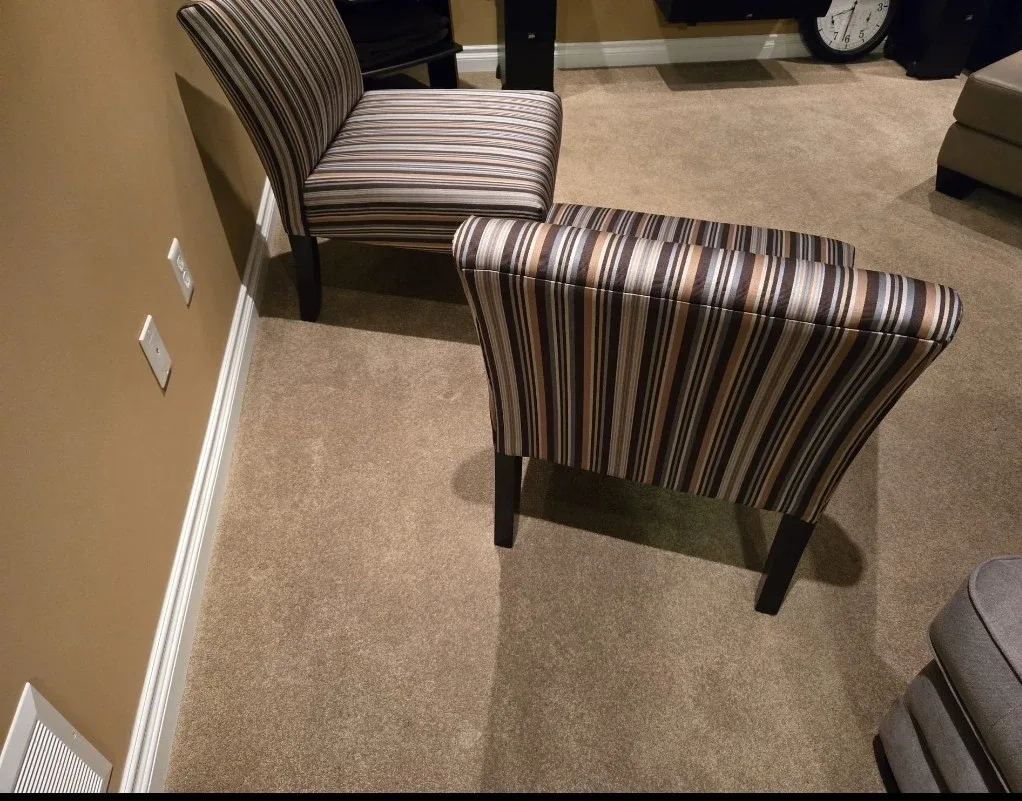 2 beautiful chairs both for 200.00 like new ,used for staging. image indicator(3)