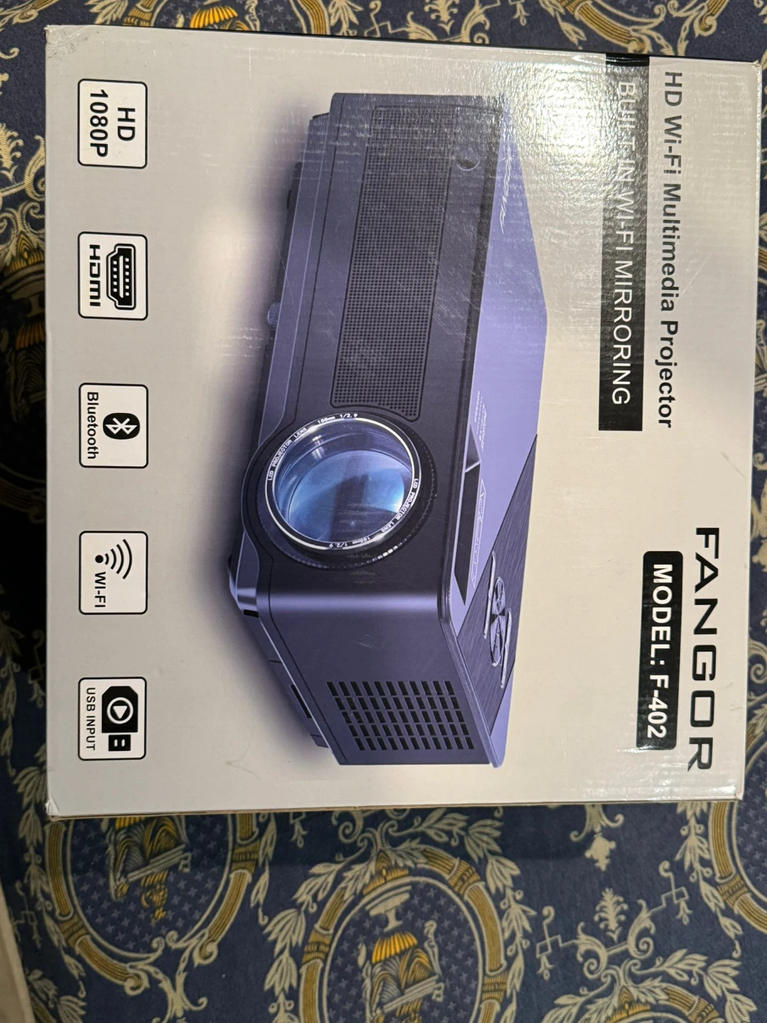 Fangor F-402 HD Wi-Fi Multimedia Projector - New in Box! - photo 2