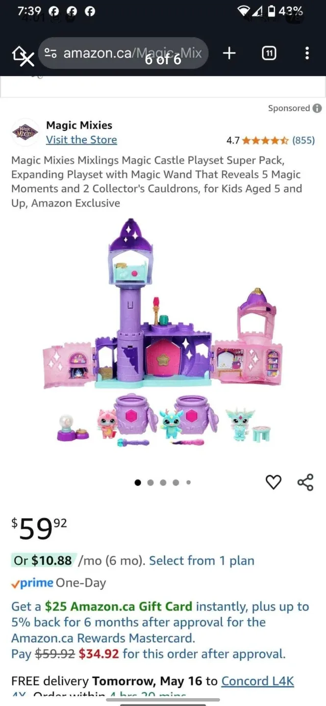 Magic Mixies Mixlings Magic Castle Playset and 13 more mixies image indicator(4)