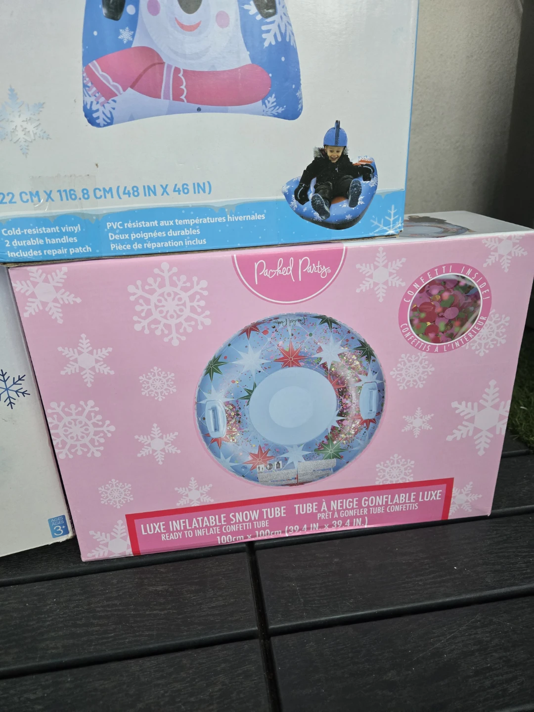 3 inflatable snow tube bunker set - photo 4