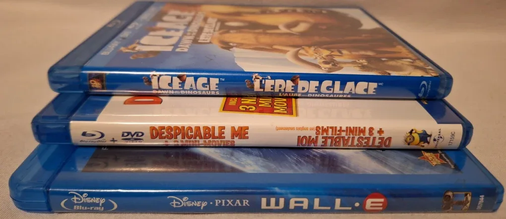 Blu-ray Movies: Ice Age, Despicable Me, Wall-E