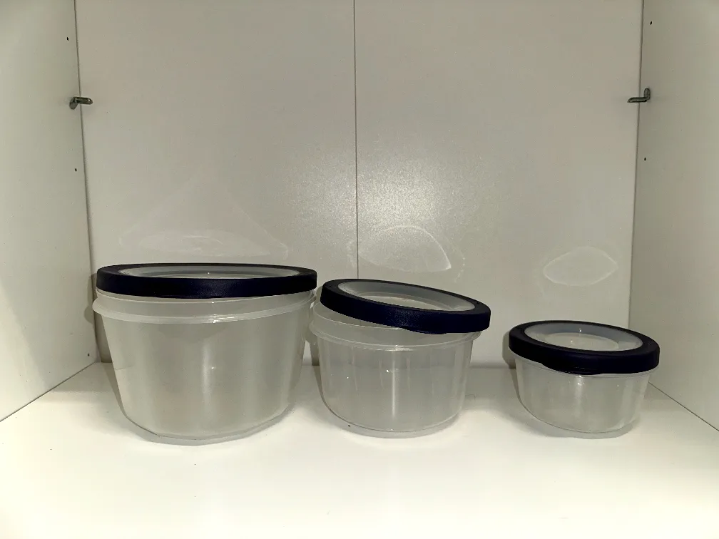 3-Piece Round Food Storage Containers thumbnail