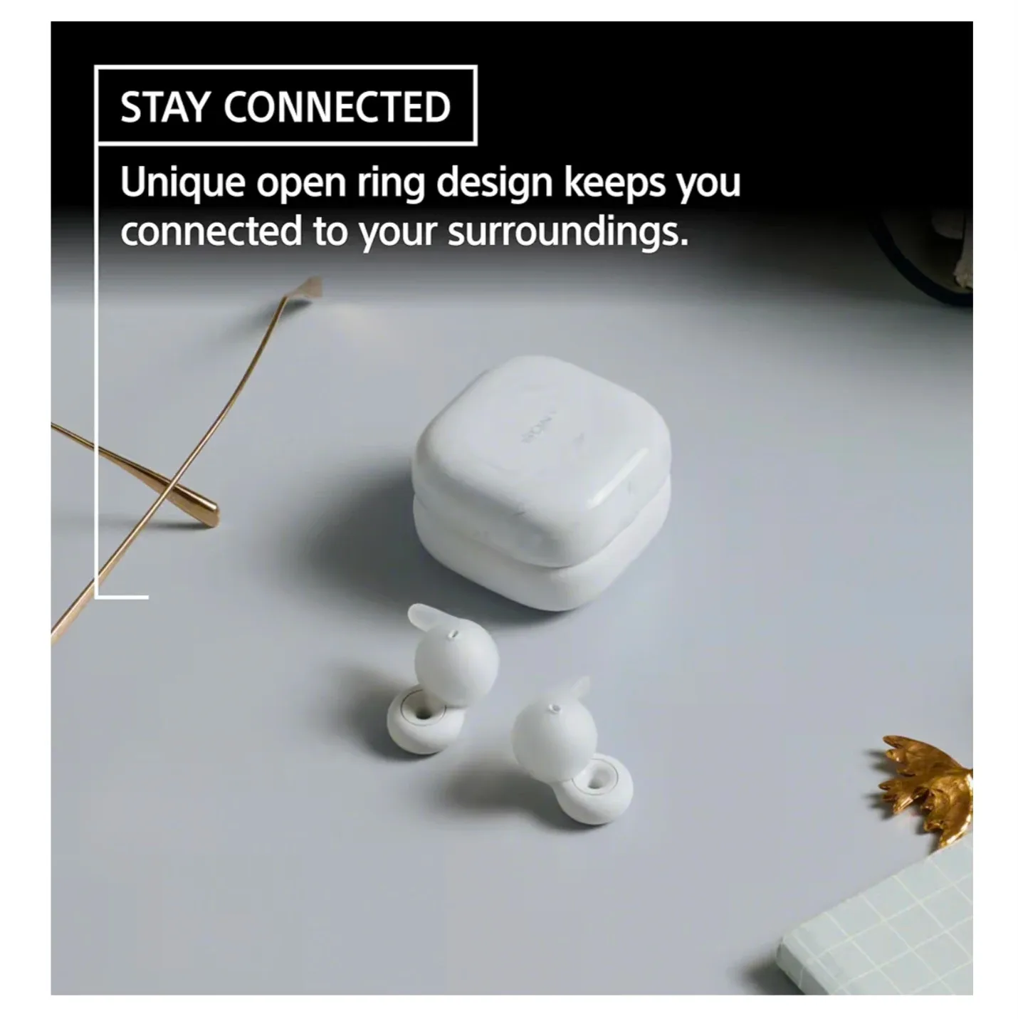 Sony LinkBuds Truly Wireless Earbud Headphones - White image indicator(2)