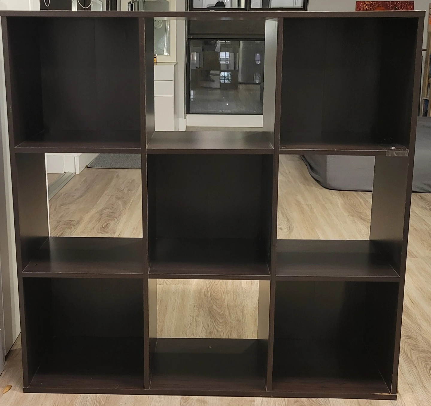 9-Cube Organizer Shelf - Dark Brown