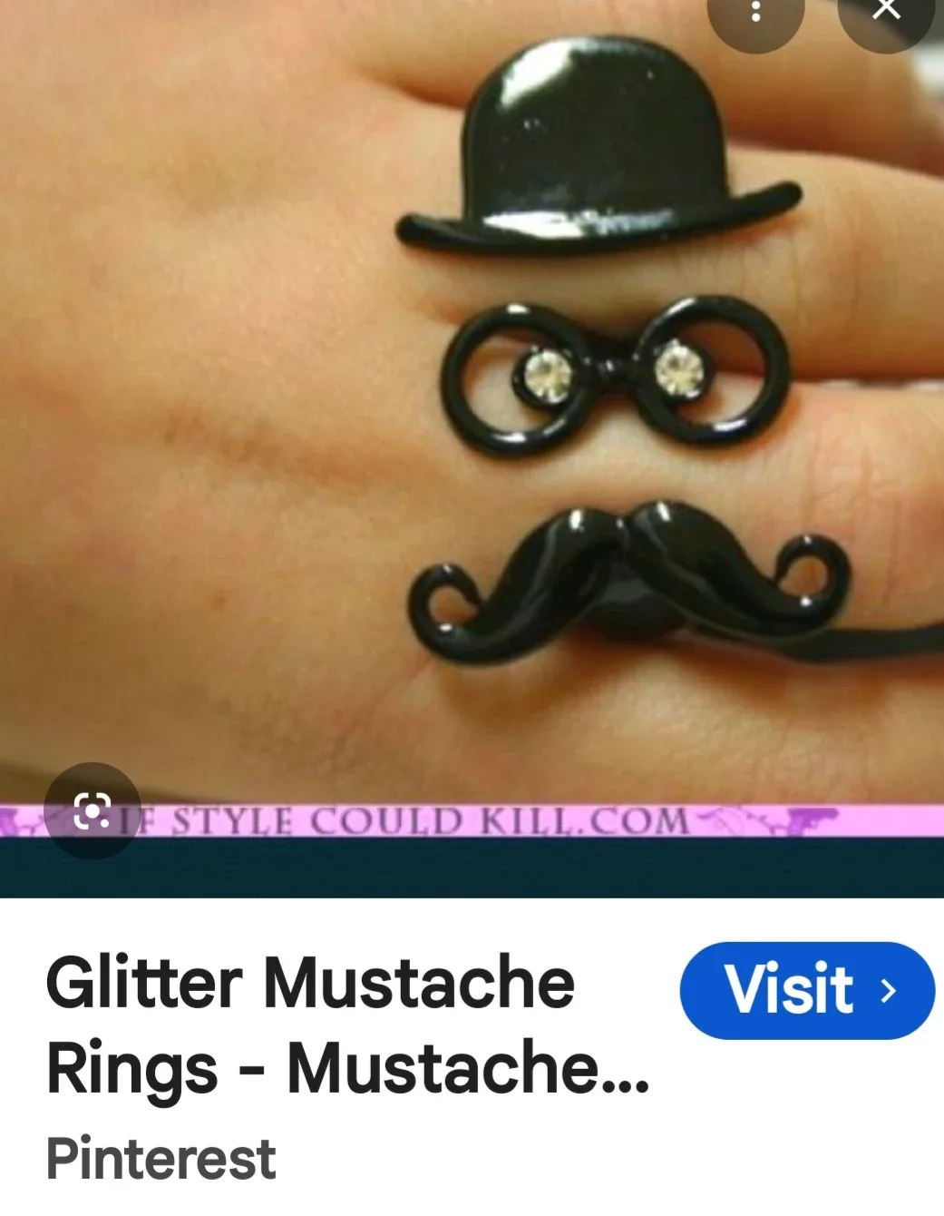 Double Finger Ring, vintage image indicator(3)