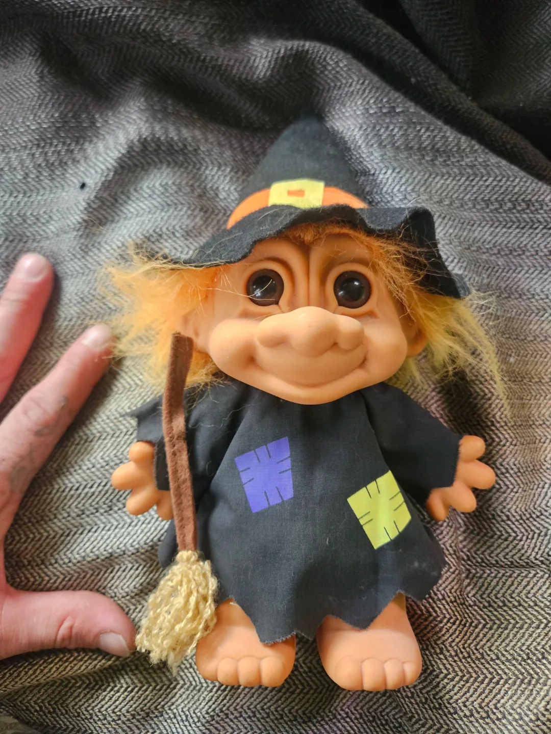 Vintage Russ Troll Witch Doll