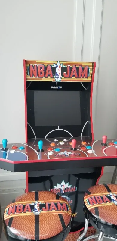 Arcade1Up NBA Jam Arcade Machine with Stools