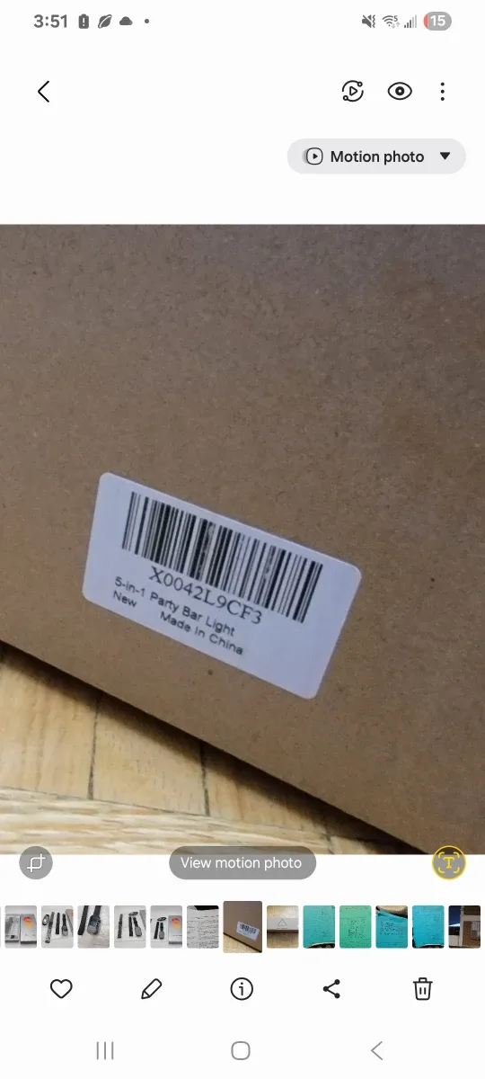 5-in-1 DJ Party Light Bar w/ Stand – RGB, Strobe, UV image indicator(4)