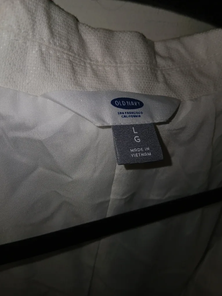 Old Navy White Blazer - Size L image indicator(5)