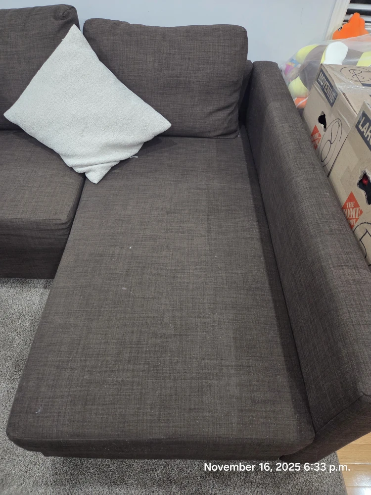 Brown Sectional Sofa with Storage - photo 3