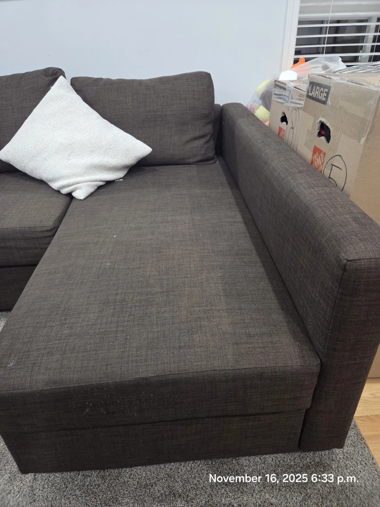 Brown Sectional Sofa with Storage - photo 4