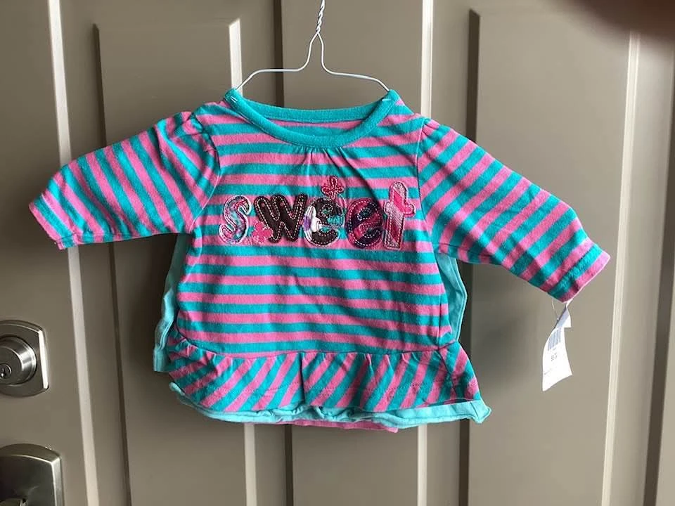 Girls sz 3-6 months shirts,$2 each - photo 5