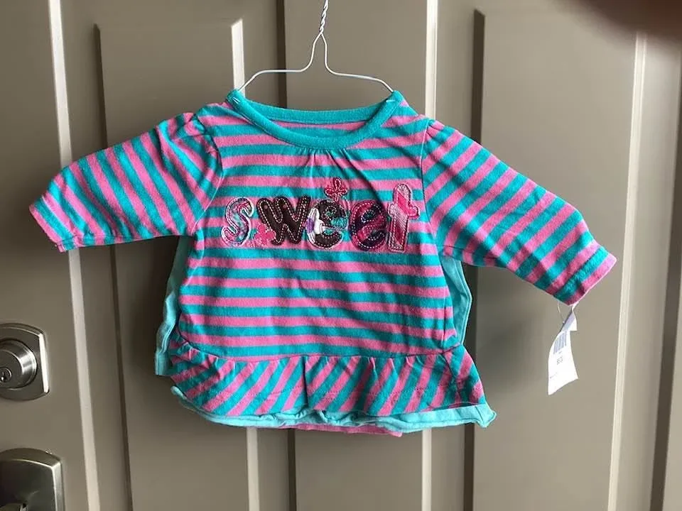 Girls sz 3-6 months shirts,$2 each image indicator(5)