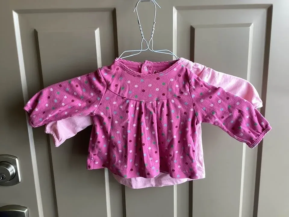 Girls sz 3-6 months shirts,$2 each image indicator(6)