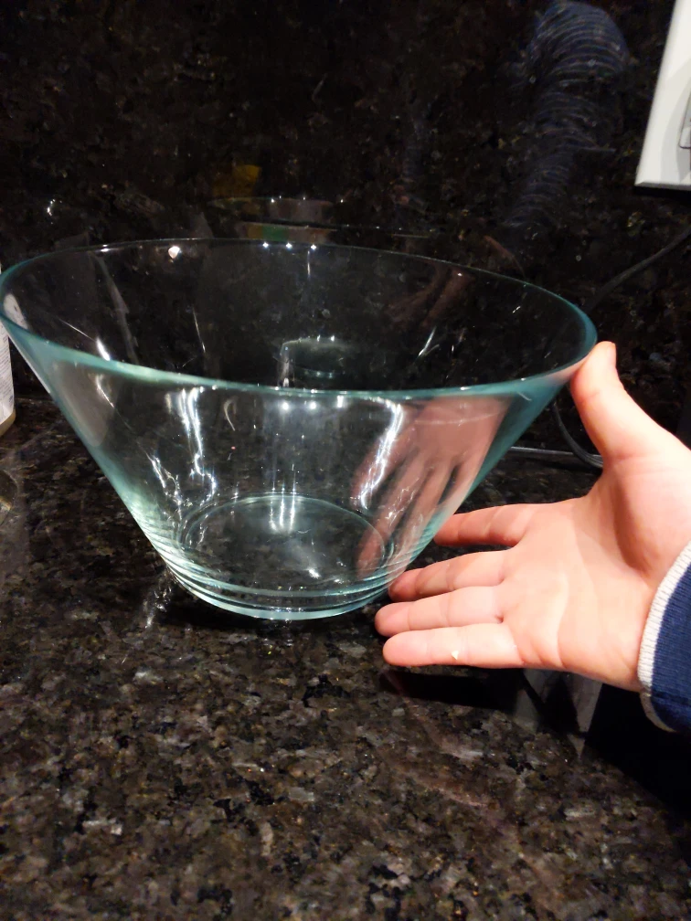 Glass bowl, 28 cm - photo 3