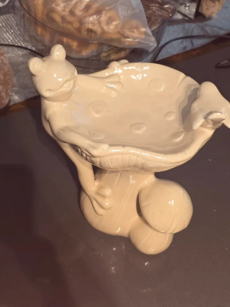 Frog & Mushroom Decorative Bowl