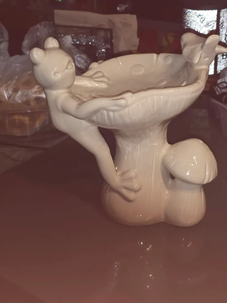 Frog & Mushroom Decorative Bowl image indicator(2)
