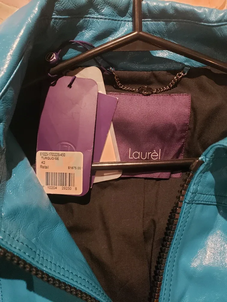 New Laurel Leather Jacket, Size 42 image indicator(4)