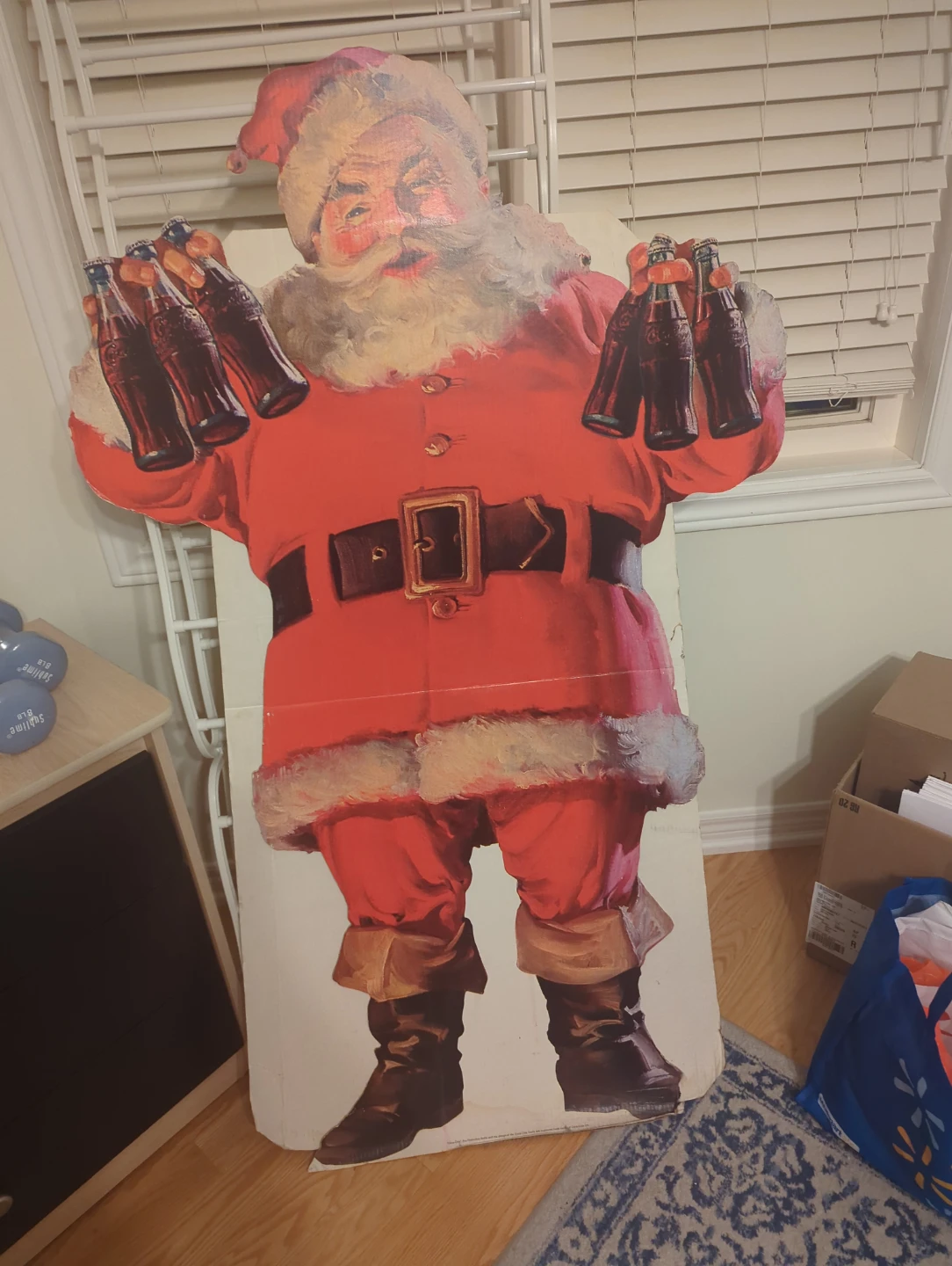Vintage Coca-Cola Santa Claus Cardboard Standee