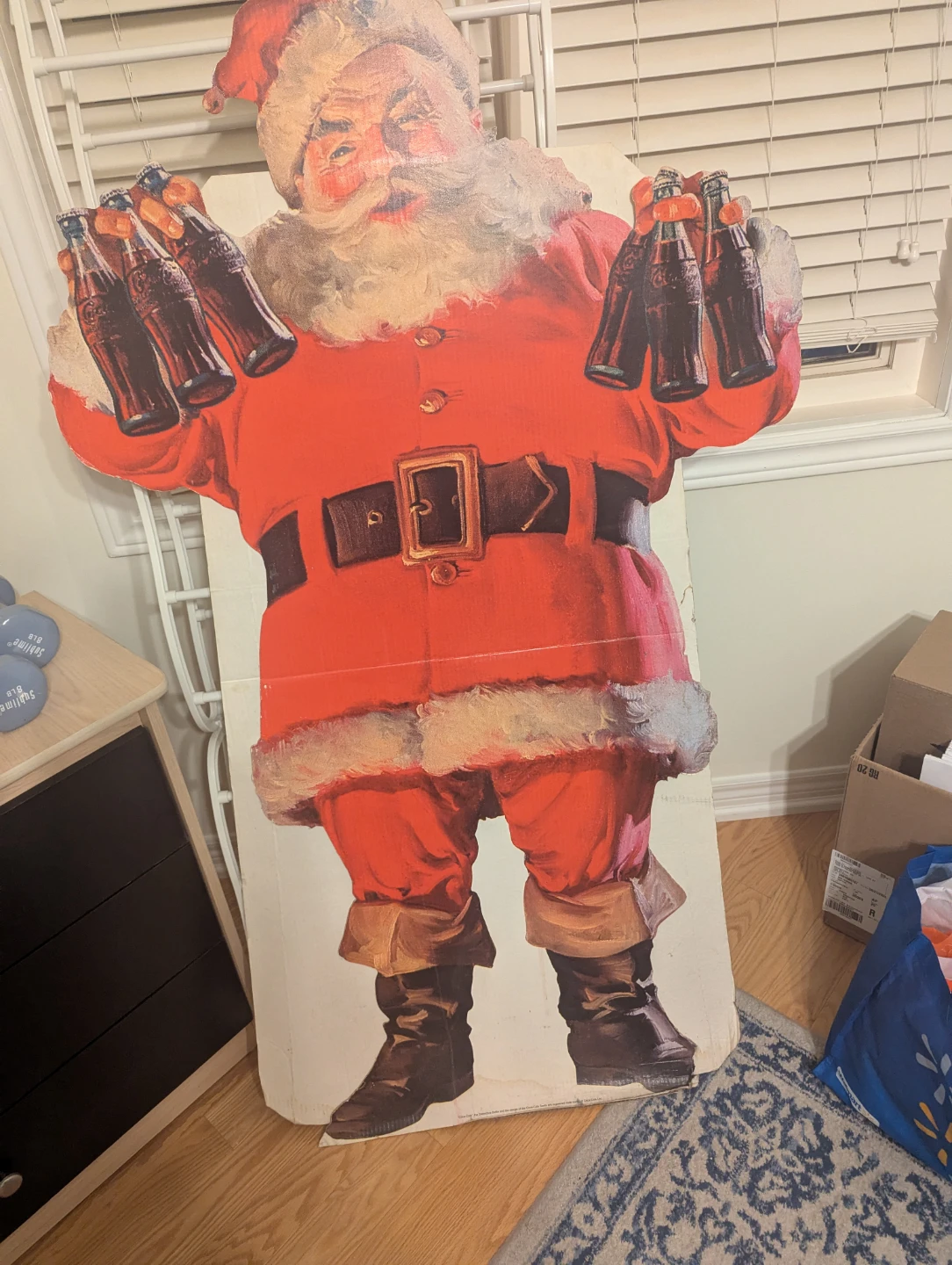 Vintage Coca-Cola Santa Claus Cardboard Standee - photo 3
